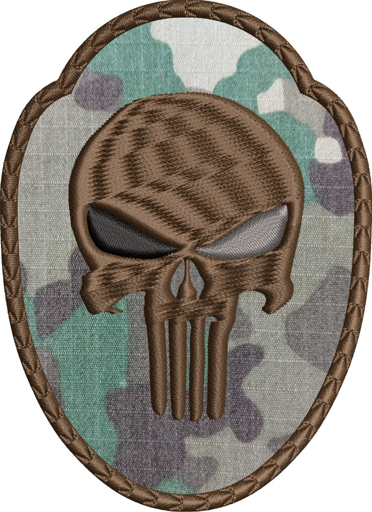 EMBLEMA CAP DE MORT COMBAT